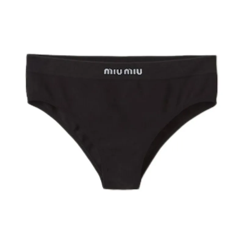 MIU MIU SS24 Underpants Women's 1 Pack Black-0