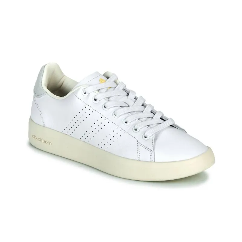 Adidas ADVANTAGE PREMIUM Durable Breathable Low Top Skateboard Shoes Women's White-3