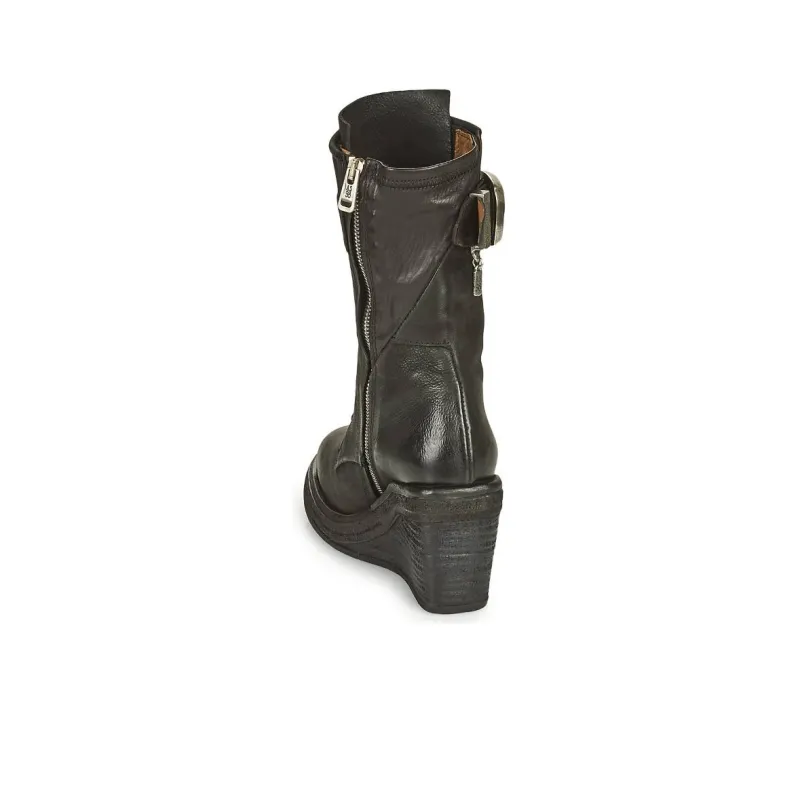 AirStep TALL Ankle Boots 8cm Women's Black-10