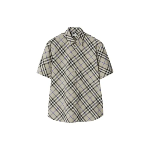 Burberry Shirts Men Moss Green