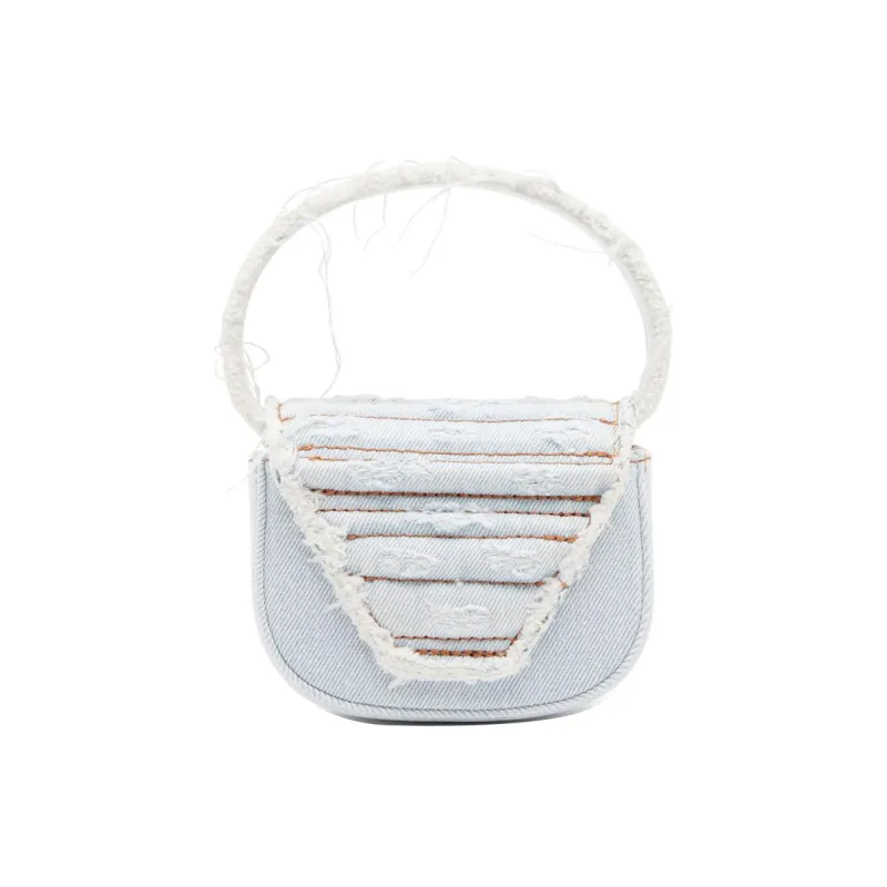 DIESEL 1DR XS-Iconic Embellished Denim Mini Crossbody Bag-2