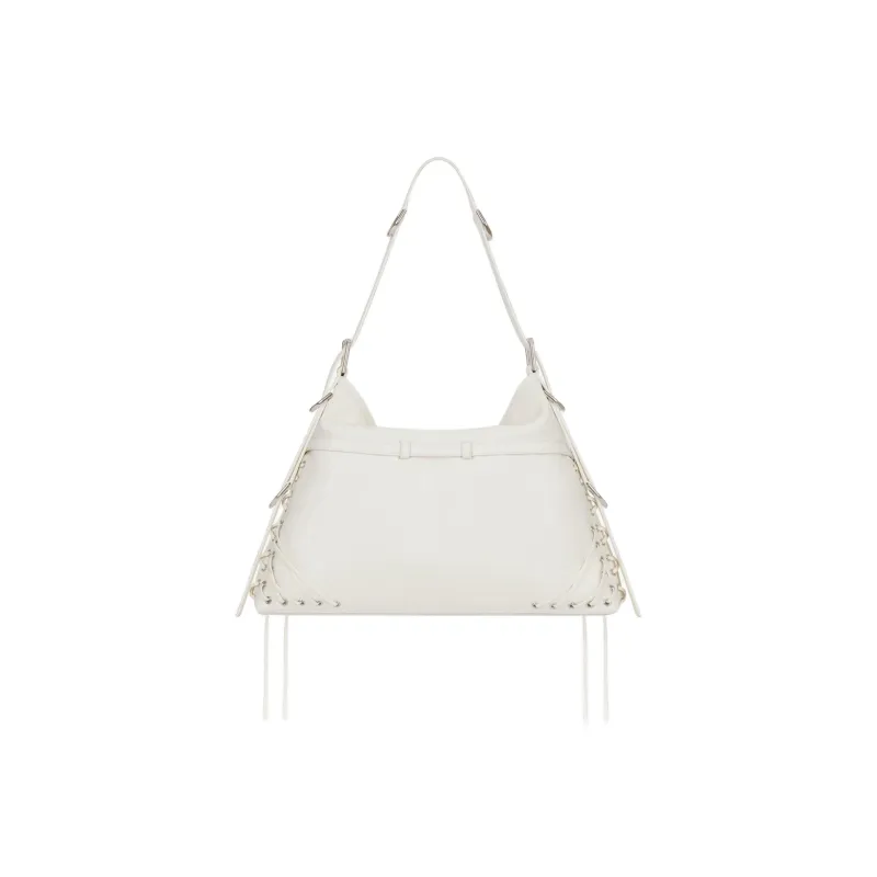 Givenchy Voyou With Cow Leather And Sheepskin Portable Crossbody Bag, Shoulder Bag Women's Ivory White-2
