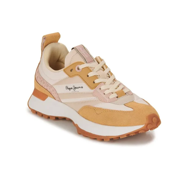 Pepe Jeans LUCKY PRINT Low Top Casual Shoes Women's Light Beige-6