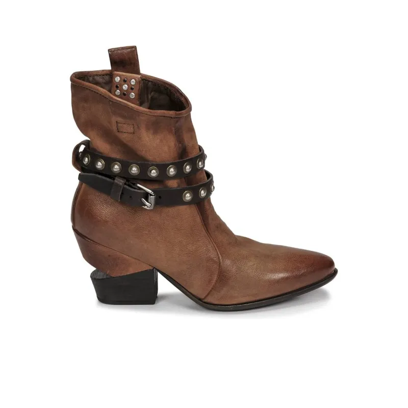 AirStep TINGET Ankle Boots 8cm Women's Brown-9