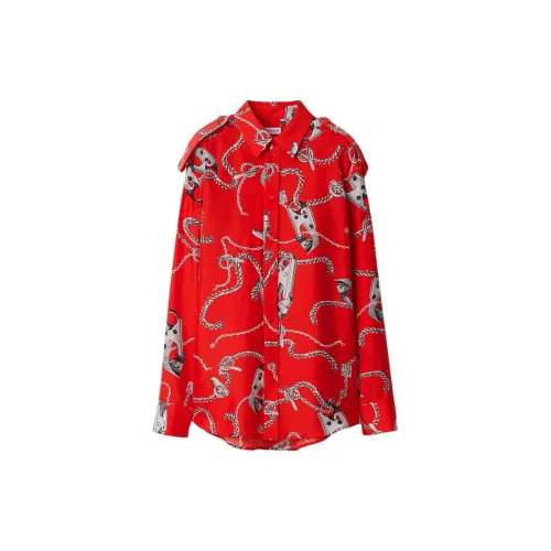 Burberry Knight Hardware Silk Shirt