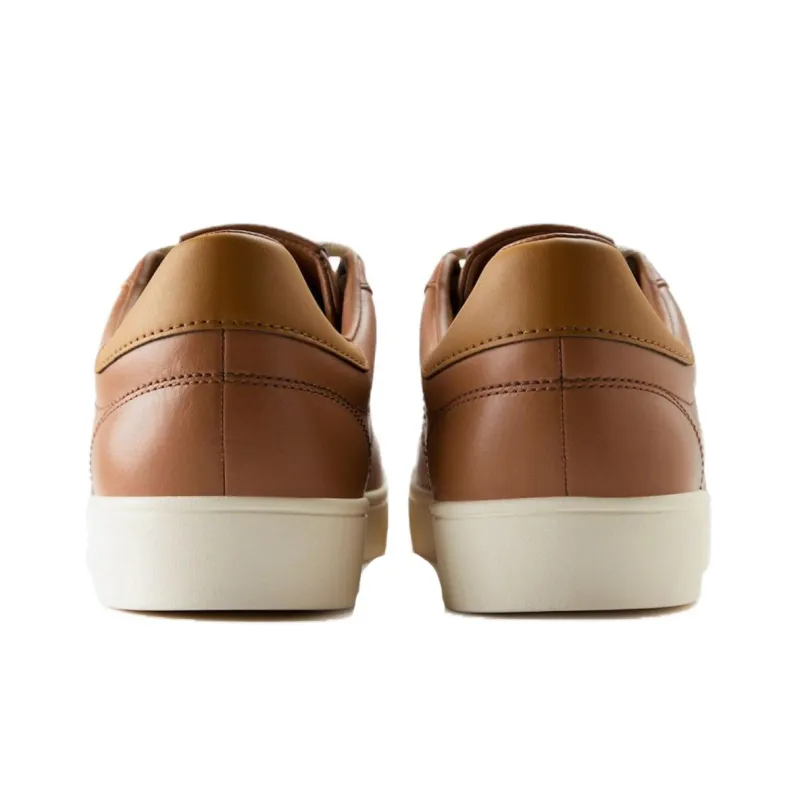 FRED PERRY Low Top Skateboard Shoes Men's Brown-3