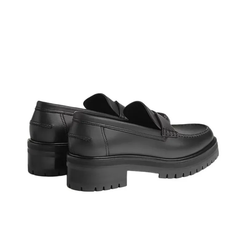 HERMES Loafers Women's Black-3