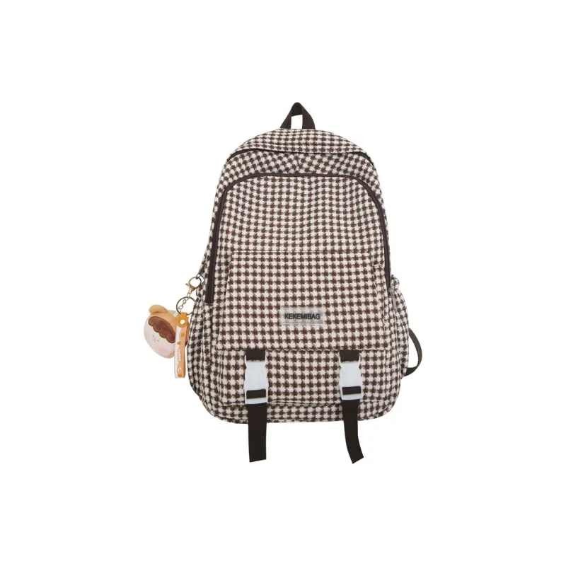 FAMAN Nylon Backpack Regular Women's Green Charm/Black Charm/Brown Charm/Pink Charm-7