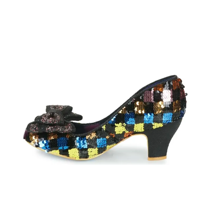 IRREGULAR CHOICE Ban Joe Cone Heel High Heels Women's Black-9