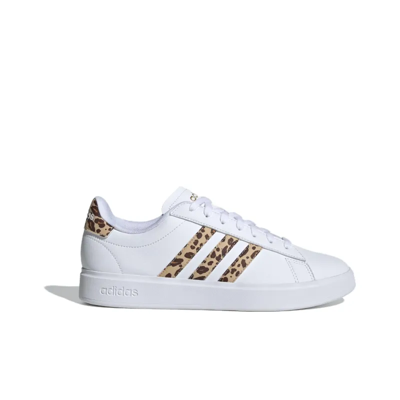 Adidas Grand Court 2.0 Cloud White Magic Beige Matte Gold Women's-3