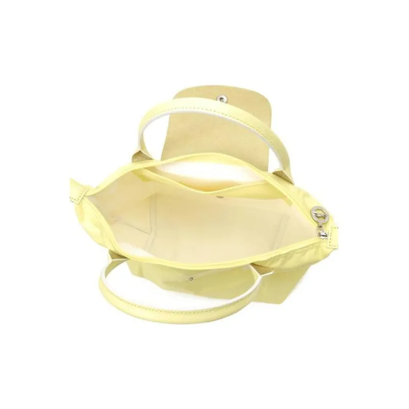 LONGCHAMP Le Pliage Club Nylon And Leather Dumpling Bag Handbags Small Size Women's Yellow-2