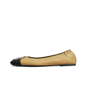 TORY BURCH Claire Leather Ballerina Shoes
