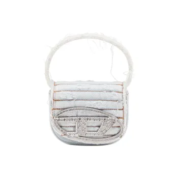 DIESEL 1DR XS Iconic Embellished Denim Mini Crossbody Bag