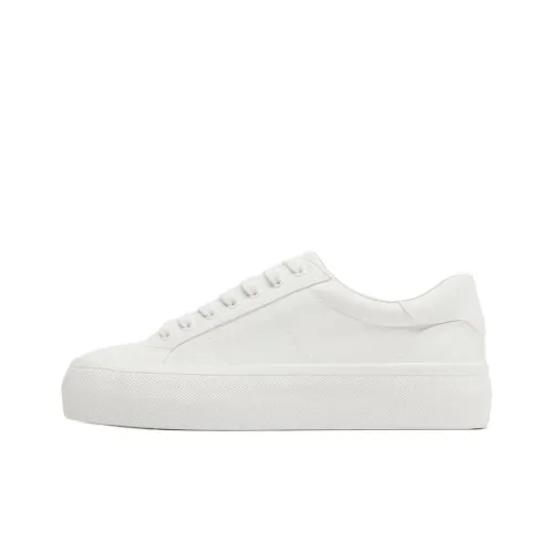 ZARA Skateboard Shoes Women's Low-Top White