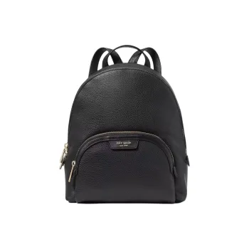 Kate Spade Hudson Leather Backpack Medium Size Women's Black