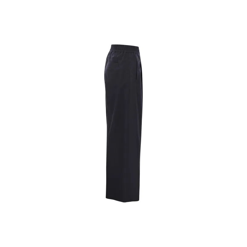 Brunello Cucinelli Elasticated Waistband Wide Leg Trousers-2