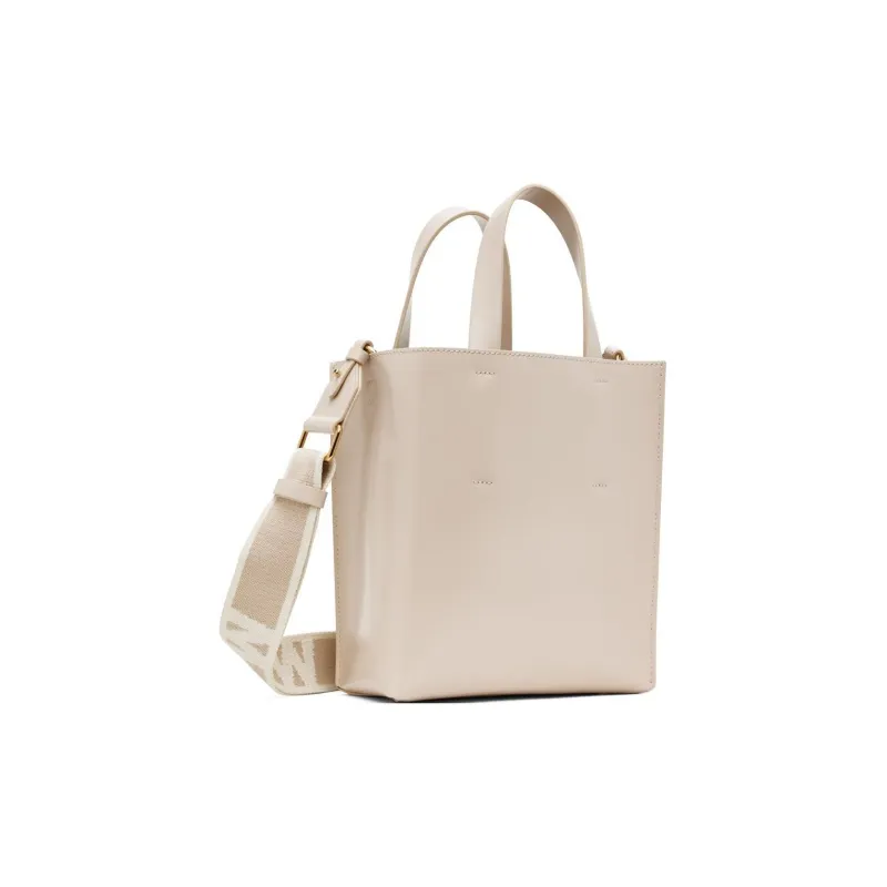MARNI Logo Printed Drawstring Tote Bag-2