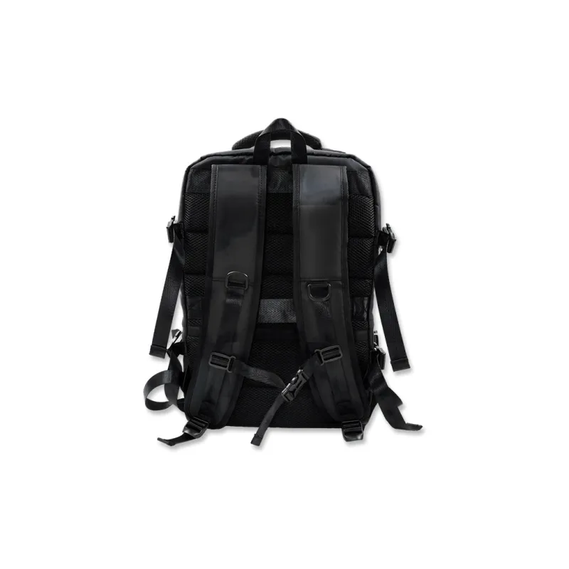 NINE NAIL Water Resistant Oxford Casual Backpack Unisex Black-2
