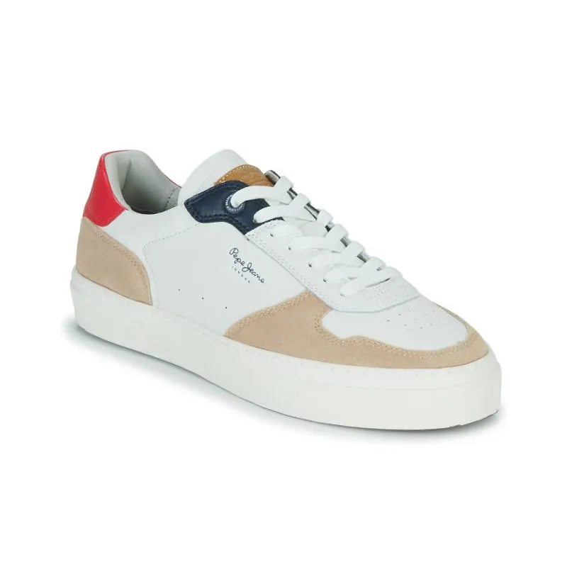 Pepe Jeans Yogi Street 3.0 Abrasion Resistant Low Top Skateboard Shoes Men's White-9