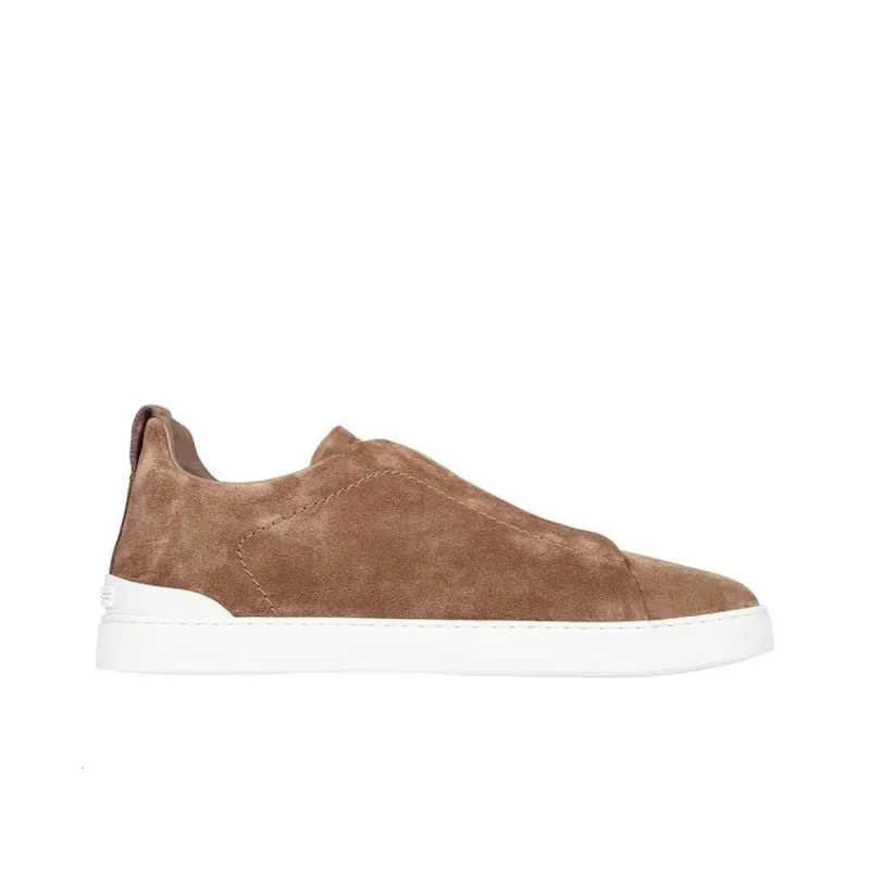 Zegna Suede Low-top Sneakers-1
