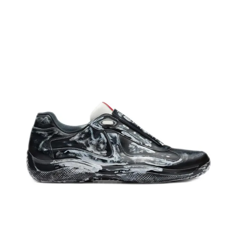 Cass x PRADA D3cay Anti Slip Wear Resistant Low Top Casual Shoes Unisex Aztec Black-1