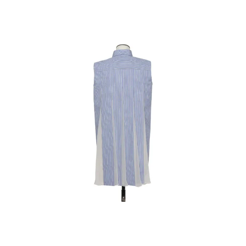 Sacai Button Detailed Striped Sleeveless Dress-1