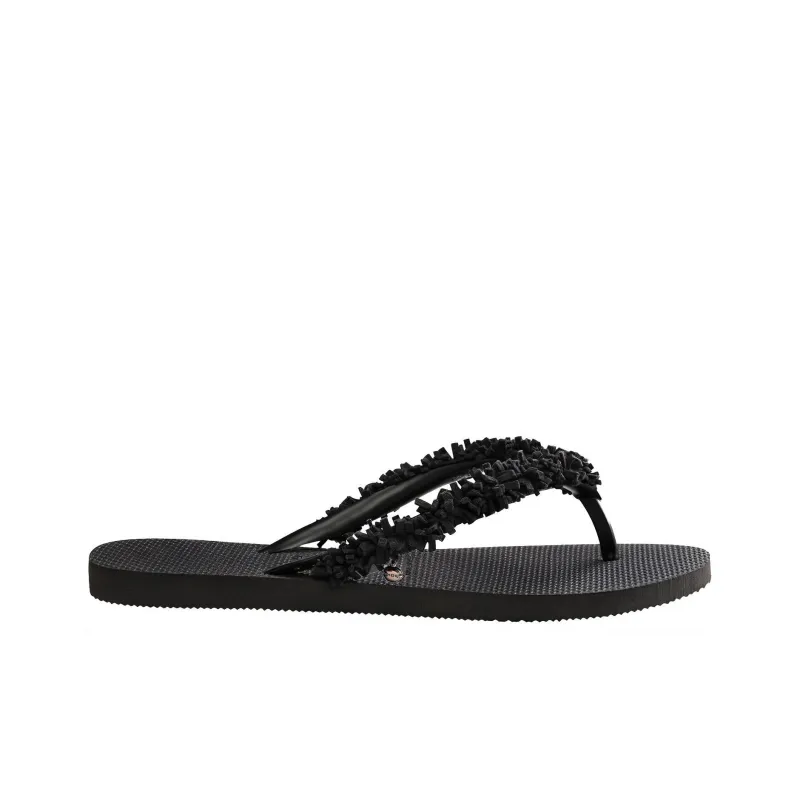Havaianas Slim Fringe Stylish Sandals Women's Fireburst Black-1