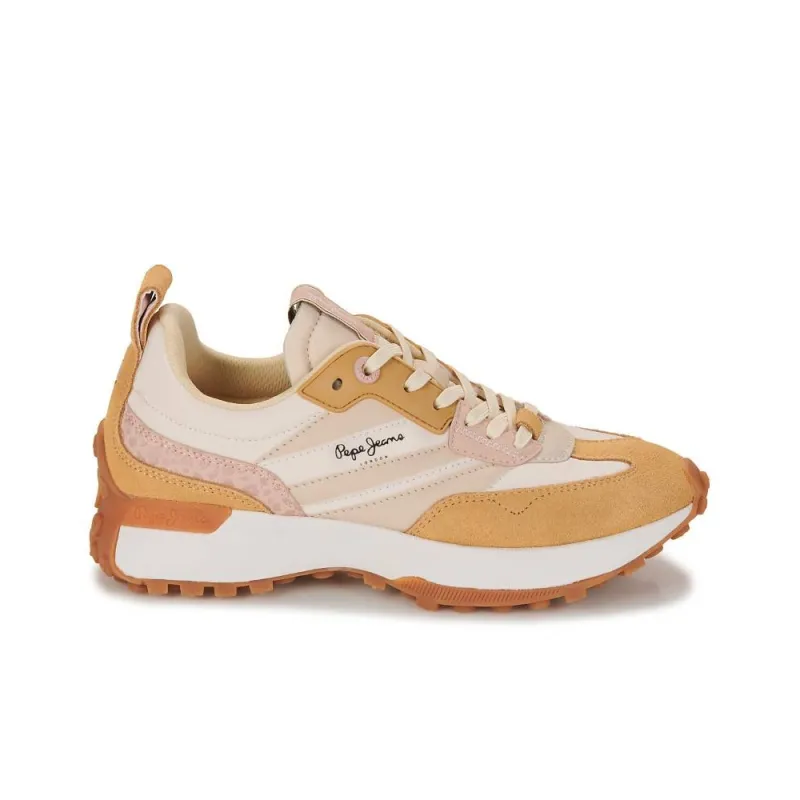 Pepe Jeans LUCKY PRINT Low Top Casual Shoes Women's Light Beige-4