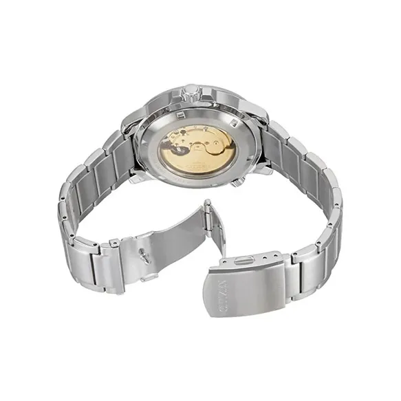 CITIZEN Automatic Mechanical Movement Stainless Steel Strap Watch 43mm Men's Watches Black Dial NJ0070 53E-2