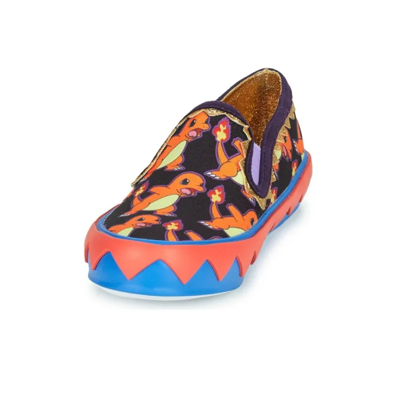IRREGULAR CHOICE Low Top Casual Shoes Women's Orange Black-7