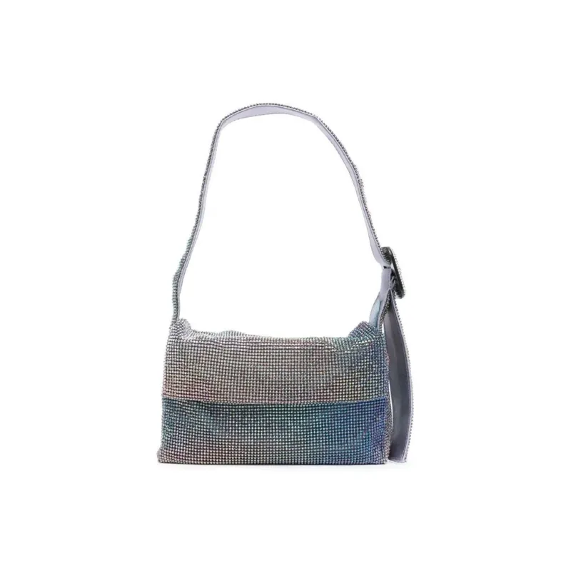 BENEDETTA BRUZZICHES Rhinestone Crossbody Bag, Shoulder Bag Women's Purple-0