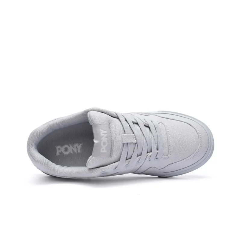 PONY Slip Resistant Cushioning Low Top Skateboard Shoes Unisex Gray-3