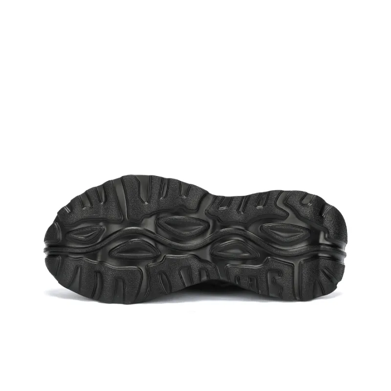 BOIGEMES Low Top Chunky Sneakers Men's Black-5