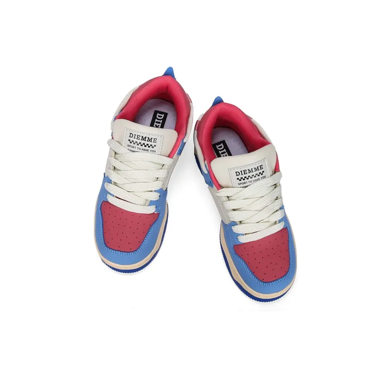 DIEMME Lightweight Height Increasing Low Top Skateboard Shoes Women's Blue-3