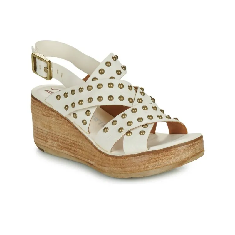 AirStep NOA STUD Roman Sandals Women's White-2