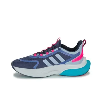 Adidas Alphabounce+ Cushioning Wear Resistant Low Top Running Shoes Women's Black Blue