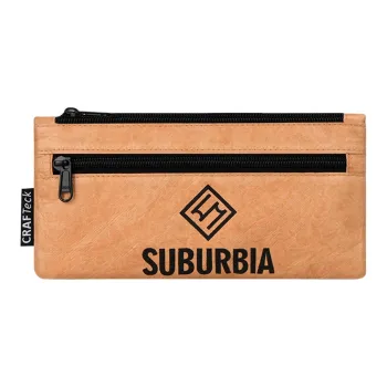 SUBURBIA PU Pen Pouch Clutch Regular Unisex Yellow