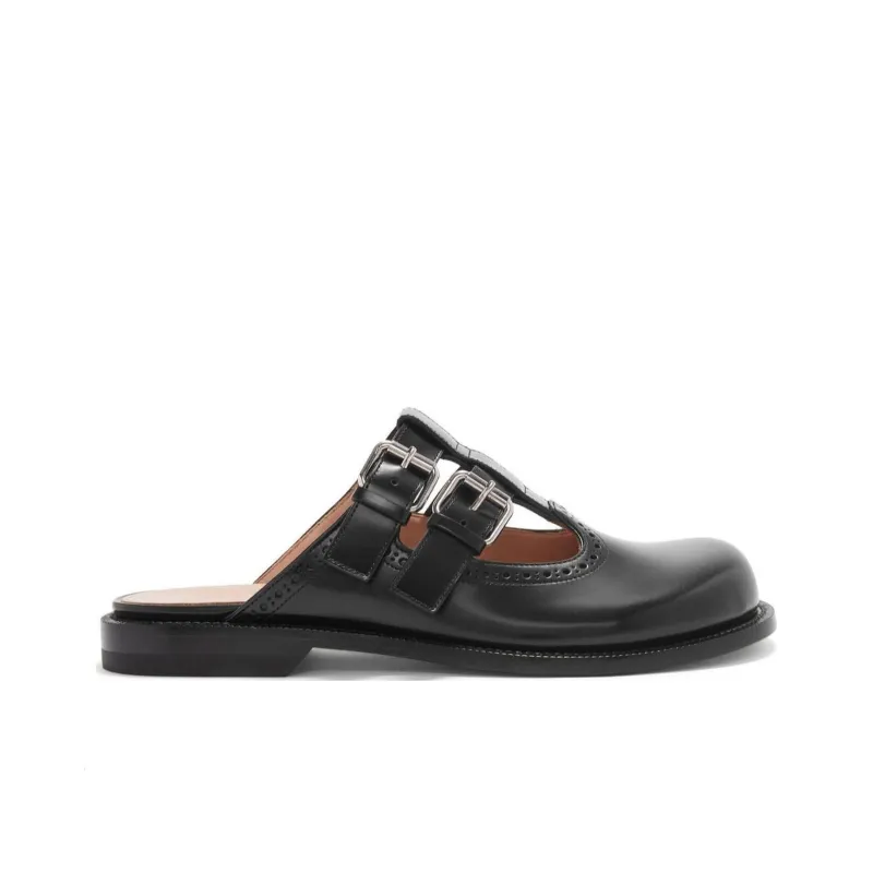 LOEWE Campo Mary Jane Mule Black Women's-1