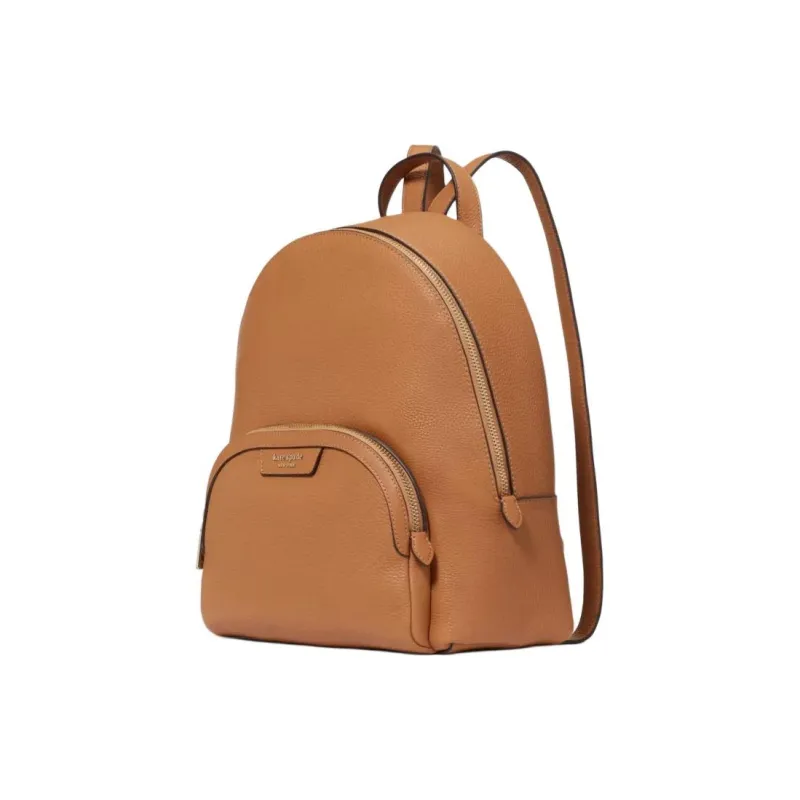 Kate Spade Hudson Leather Backpack Medium Size Women's Brown-1