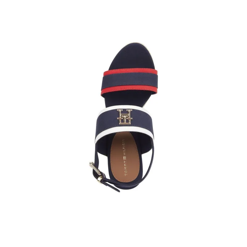 Tommy Hilfiger One Strap Sandals Women's Blue Red-3