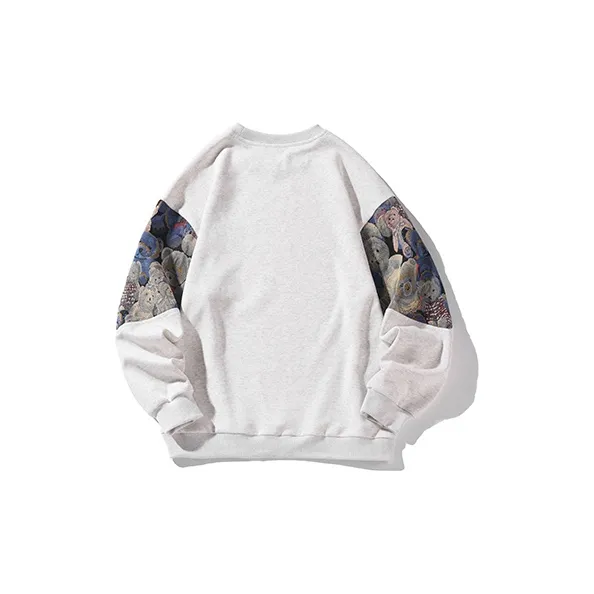 YooMore American Casual Bear-Print Unisex Sweatshirt-34