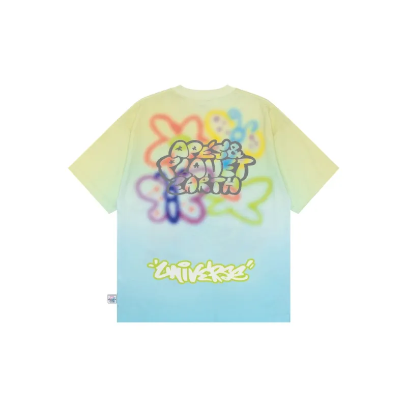 Aape By *A Bathing APE® Graffiti print Cotton T shirt-1