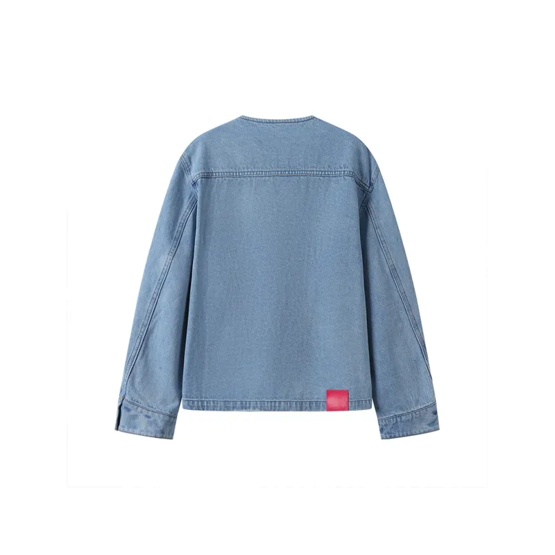 GREEN BELT Denim Jacket Women's Blue-1