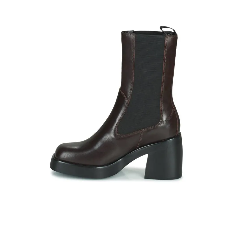 VAGABOND SHOEMAKERS Brooke Short Chelsea Boots 8.5cm Women's Red Brown-9