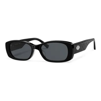 PARZIN Rectangular Sunglasses Unisex Black