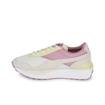 PUMA Cruise Rider Trainer Cushioned Slip-Resistant Low-Top Casual Shoes Women's White Pink