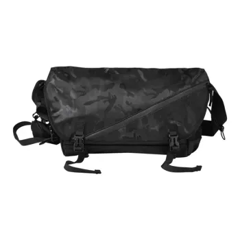 NINE NAIL Water-Resistant Oxford Casual Messenger Bag Shoulder Bag Crossbody Bag Regular Unisex Camouflage Black