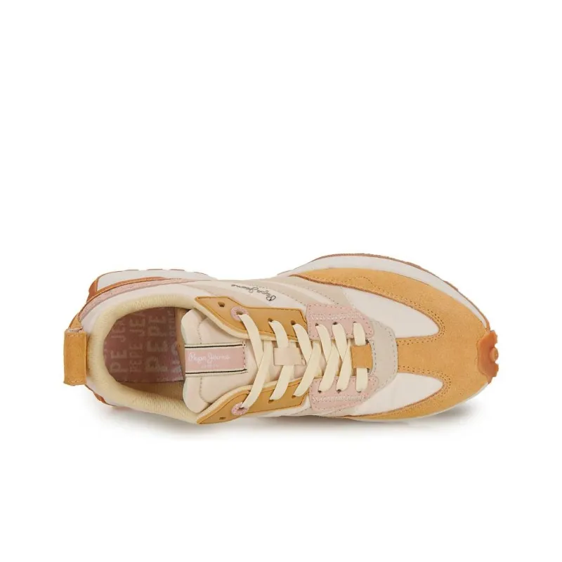 Pepe Jeans LUCKY PRINT Low Top Casual Shoes Women's Light Beige-9