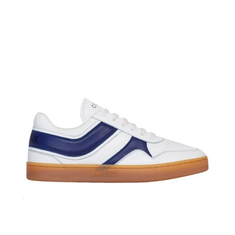 CELINE Trainer Stylish Skateboarding Shoes Women's White Blue-1