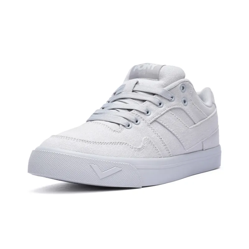 PONY Slip Resistant Cushioning Low Top Skateboard Shoes Unisex Gray-2